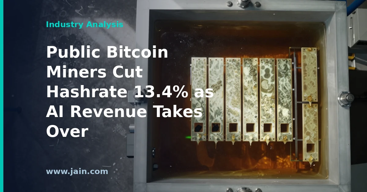 Bitcoin mining data center racks being converted to AI compute infrastructure