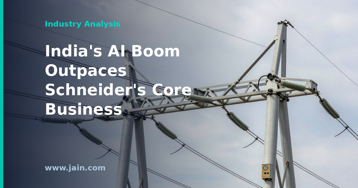 Electrical switchgear and power infrastructure inside an AI data center in India