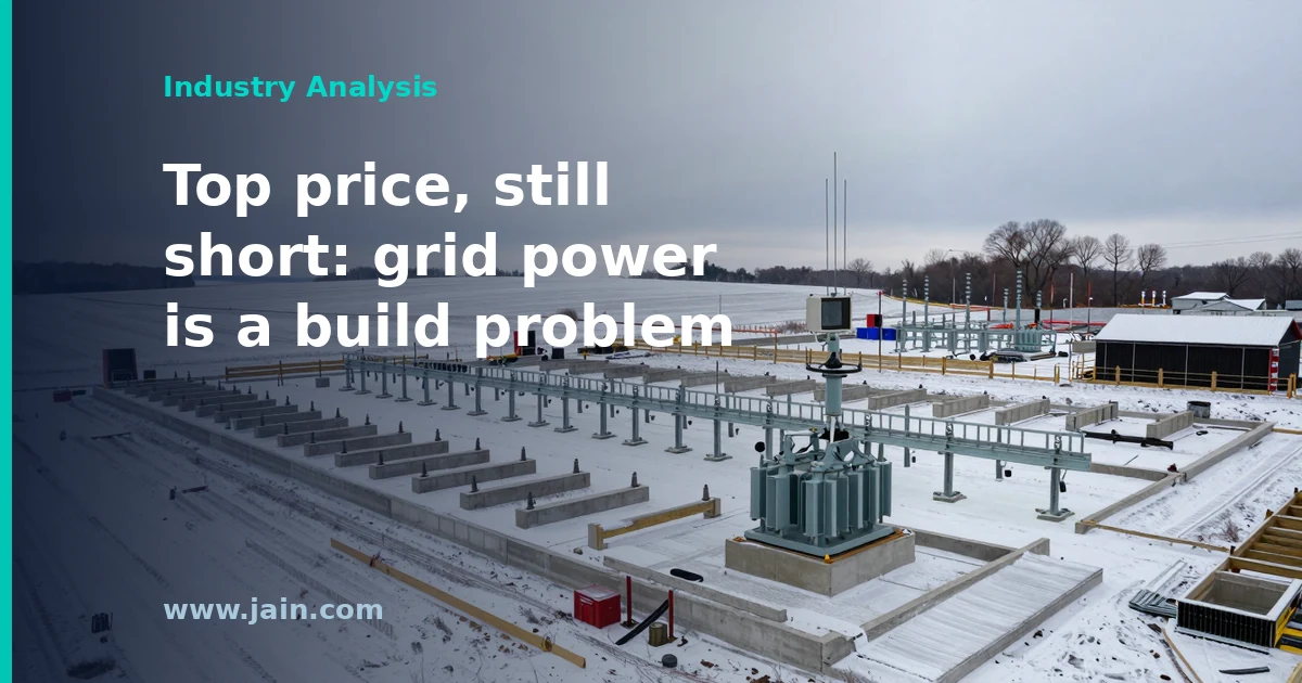 High-voltage power lines crossing Pennsylvania farmland as PJM's capacity auction clears at the $325 price cap