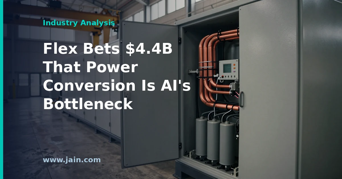 Grid-scale power conversion equipment for AI data centers, the technology behind Flex's $4.4 billion EPC Power acquisition
