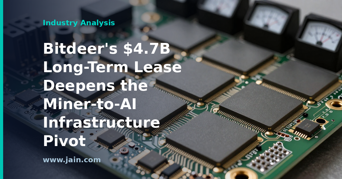 Bitdeer $4.7B AI infrastructure data center lease: server halls and power lines