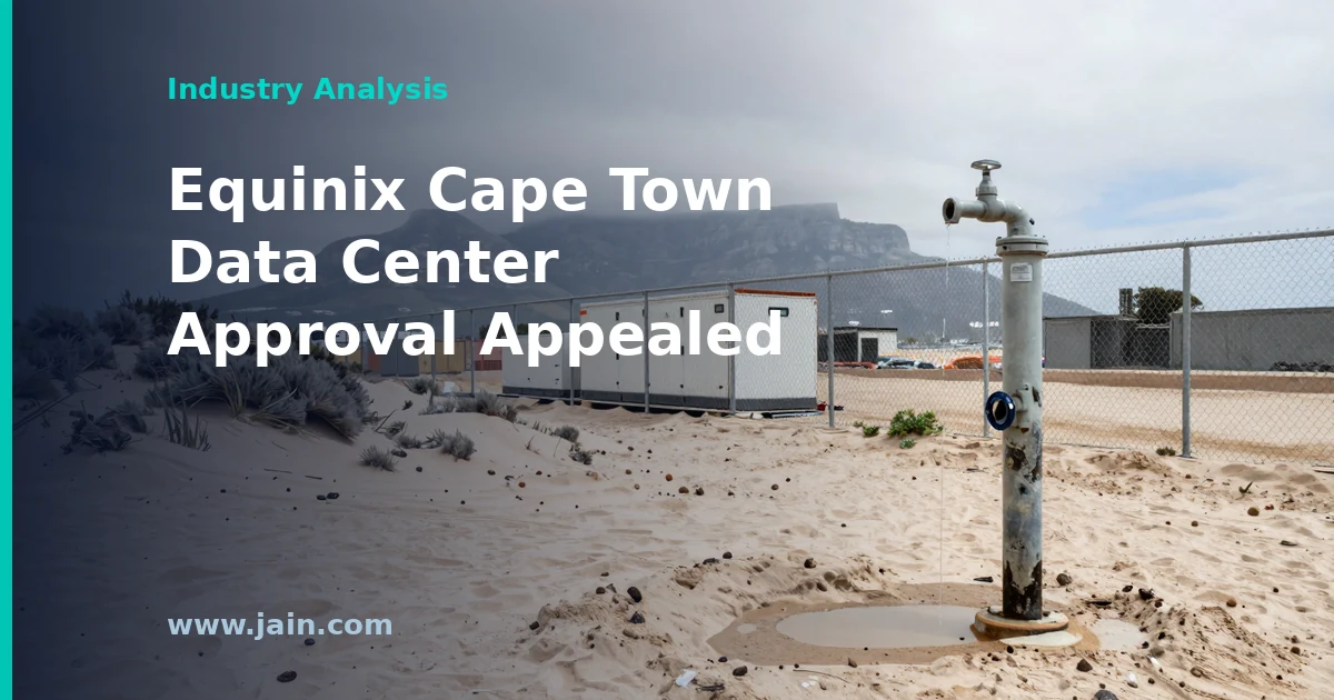 Industrial land near Cape Town International Airport proposed for Equinix's 170 MW data center campus under appeal