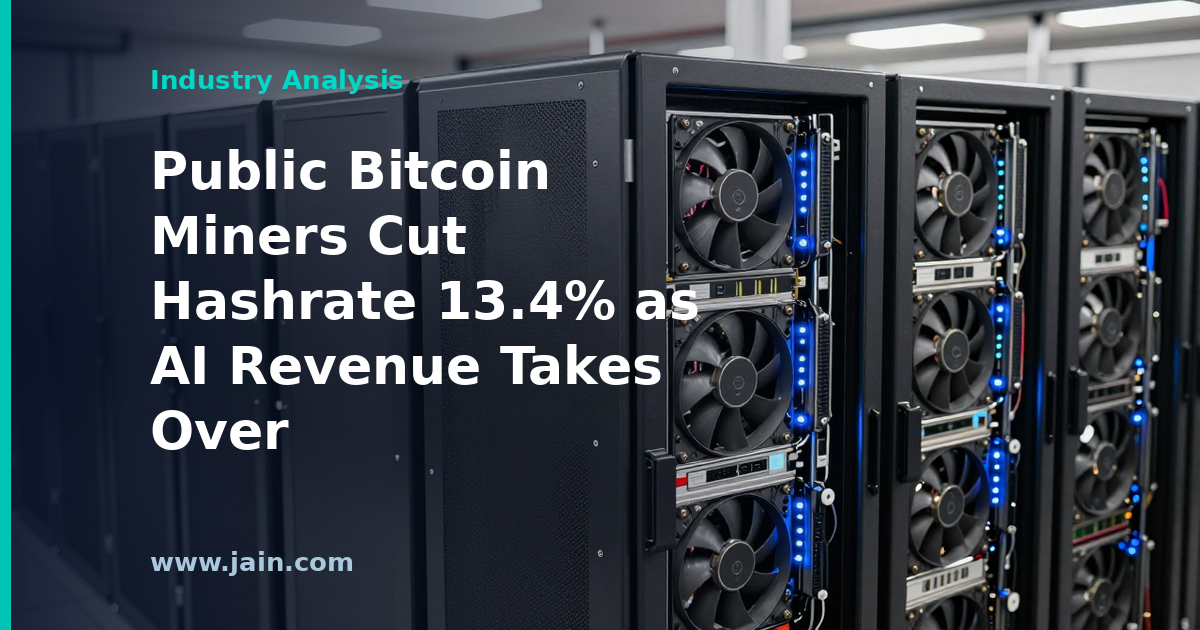 Bitcoin mining data center racks being converted to AI compute infrastructure