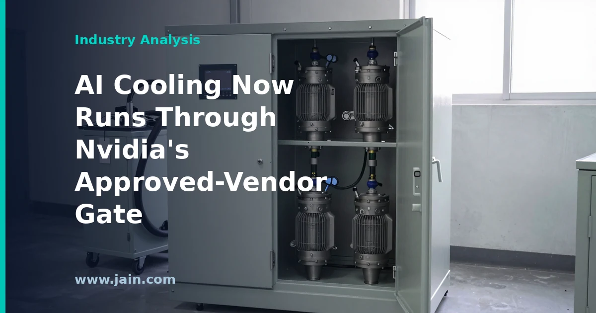LG Electronics Nvidia-certified 600kW liquid cooling coolant distribution unit beside AI server racks