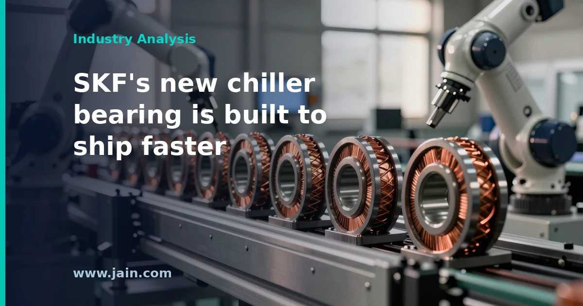 SKF MBx magnetic bearing and high-speed motor for oil-free data center chiller compressors