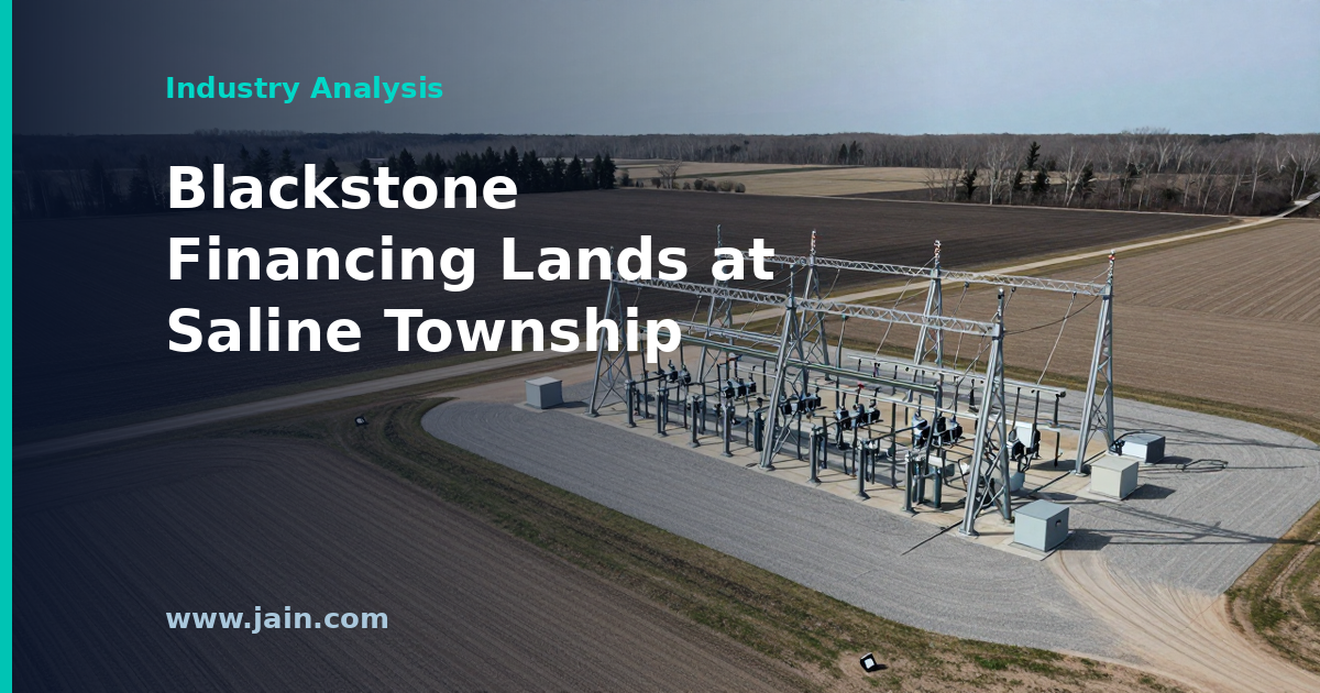 Blackstone-financed data center campus planned on Saline Township farmland near Michigan transmission lines