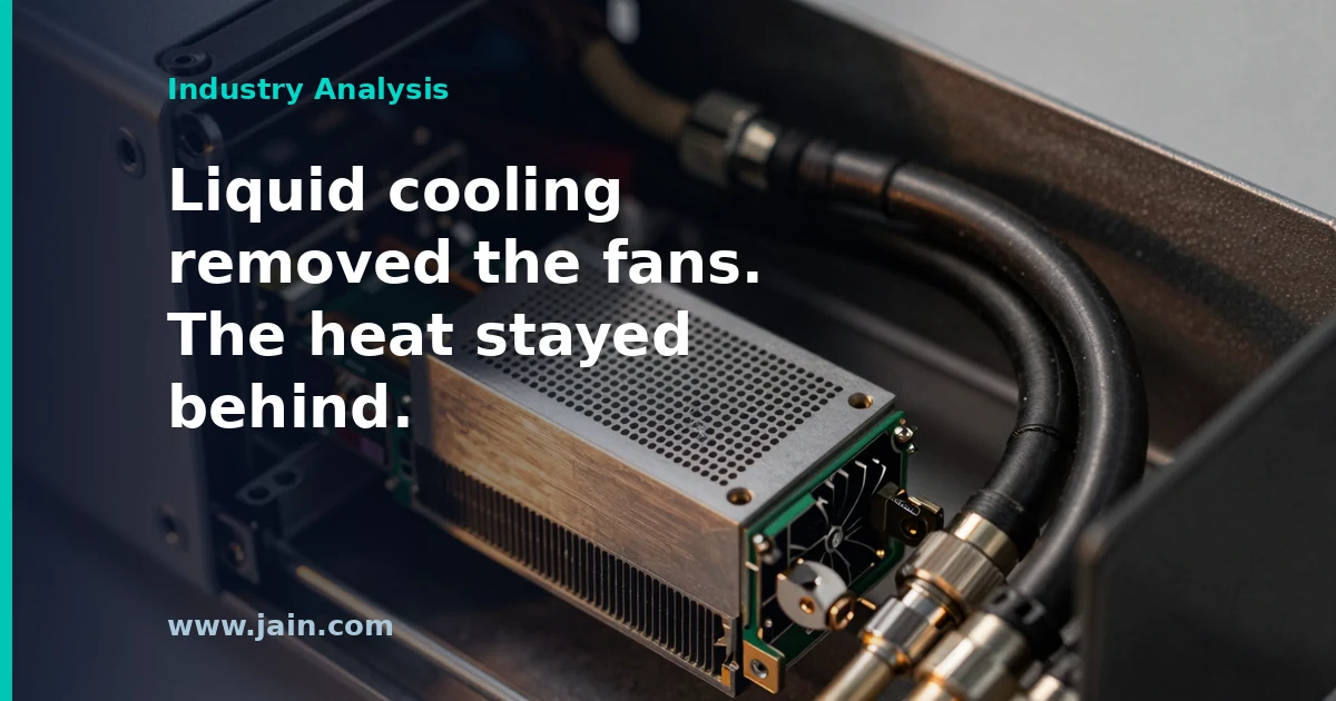 Ventiva fanless ionic air mover for cooling data center server NIC, boot and memory cards in liquid-cooled racks