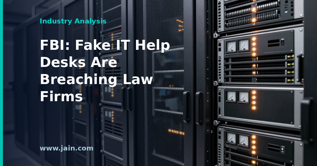 Phone-based IT help desk impersonation attack targeting a law firm employee at a desk