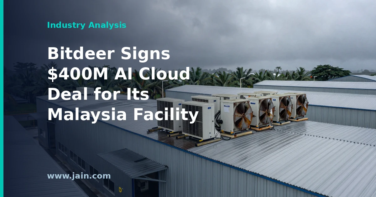 Bitdeer $400M AI cloud deal: GPU servers replacing bitcoin mining rigs in a Malaysia data center
