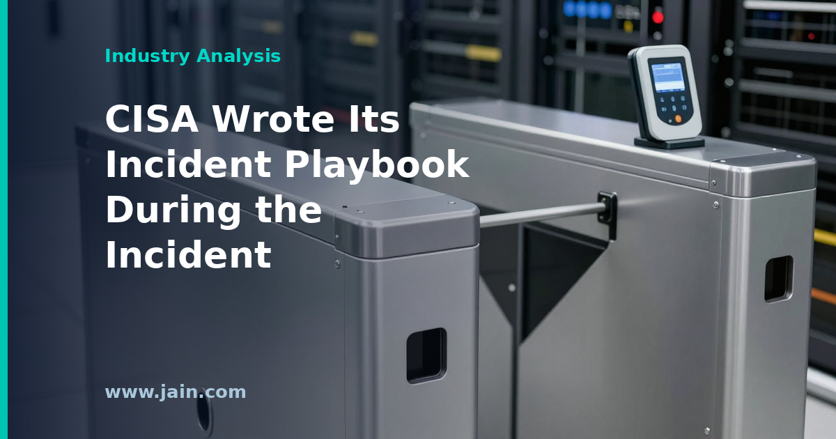 CISA incident-response playbook being drafted during a live cyber incident response