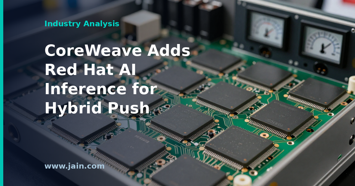 CoreWeave and Red Hat AI inference servers linking cloud and on-premises data centers