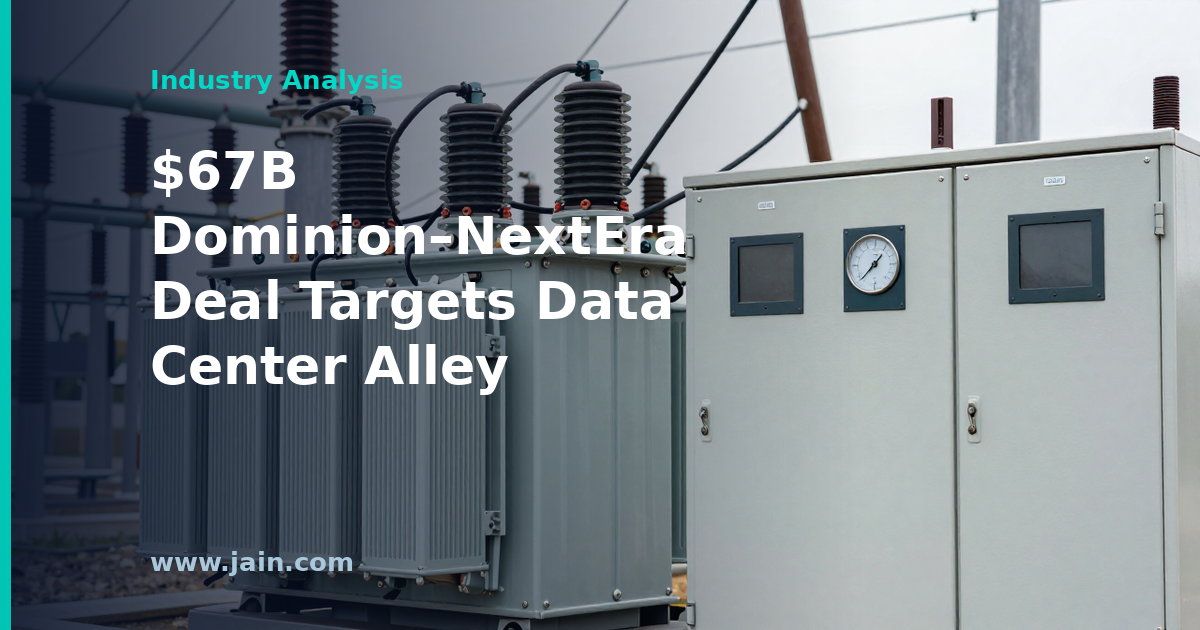 Transmission lines feeding Northern Virginia data centers amid the $67B Dominion–NextEra deal