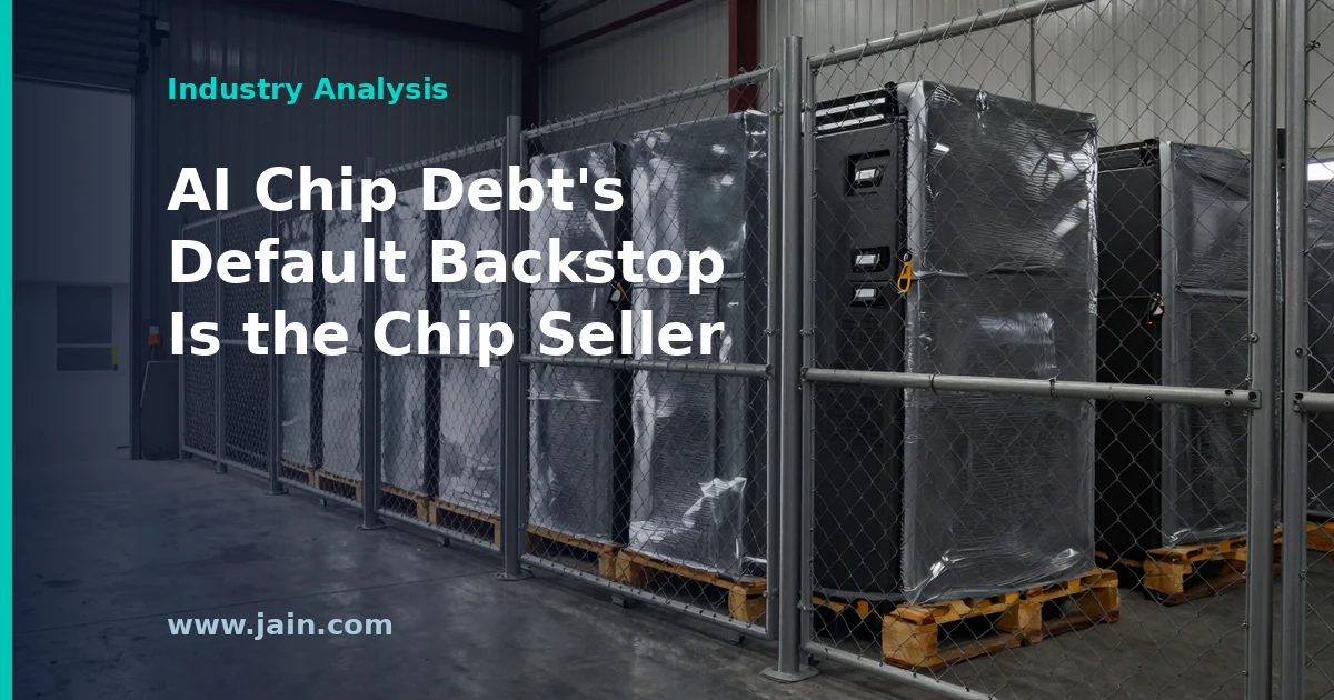 Racks of Broadcom AI chips for Anthropic resting on a $63 billion debt financing guaranteed by the chip seller