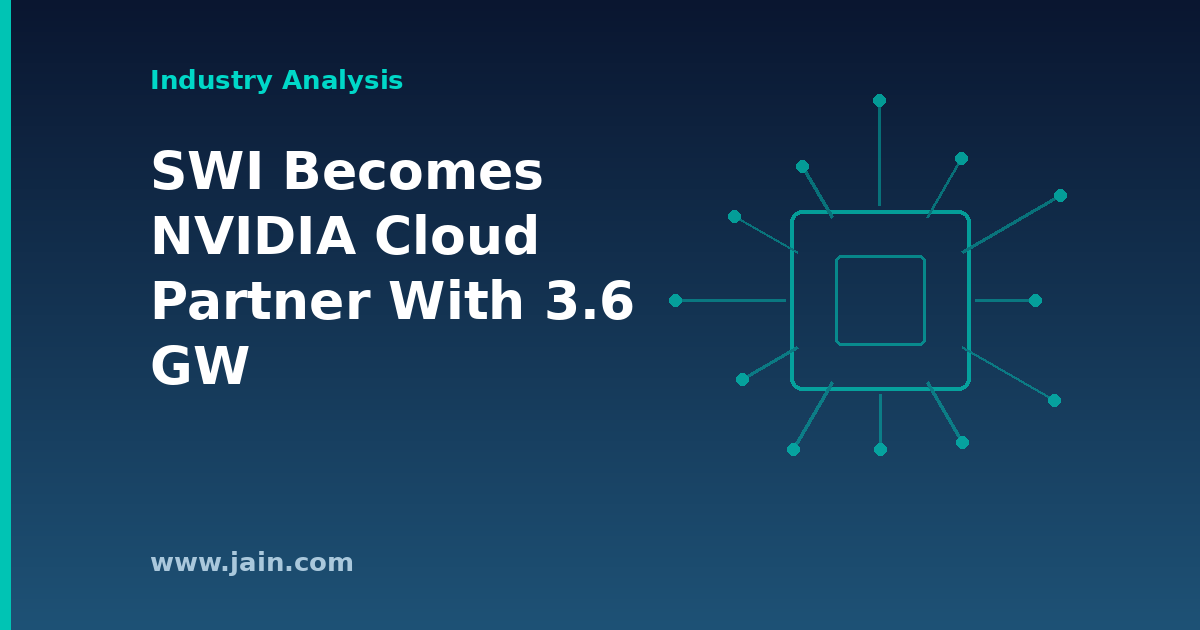 SWI Group NVIDIA Cloud Partner certification linking 3.6 GW of European and US data center power to GPU clusters