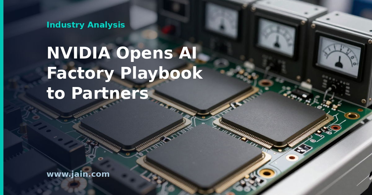 NVIDIA AI factory data center racks symbolizing the partner-driven AI infrastructure buildout