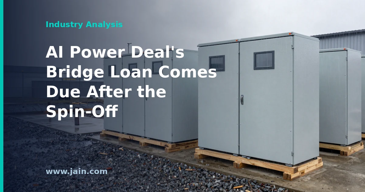 Flex EPC Power acquisition: power conversion cabinets beside AI data center server racks
