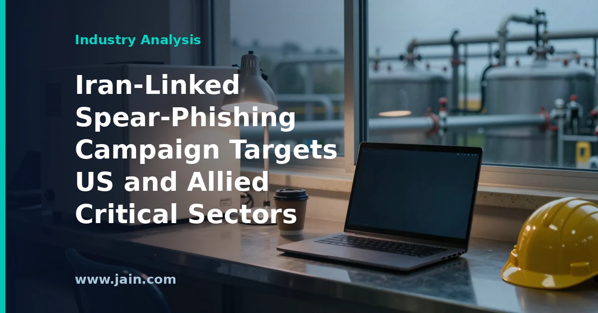 Iran-linked spear-phishing campaign targeting US critical infrastructure email systems