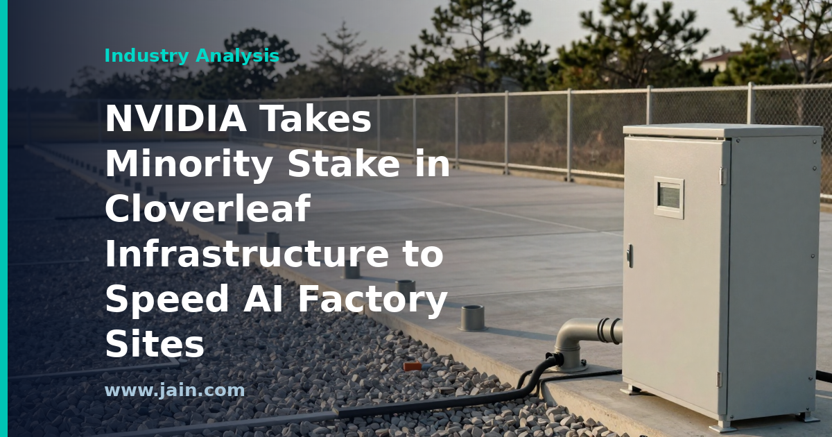 NVIDIA and Cloverleaf Infrastructure partnership for AI factory data center sites