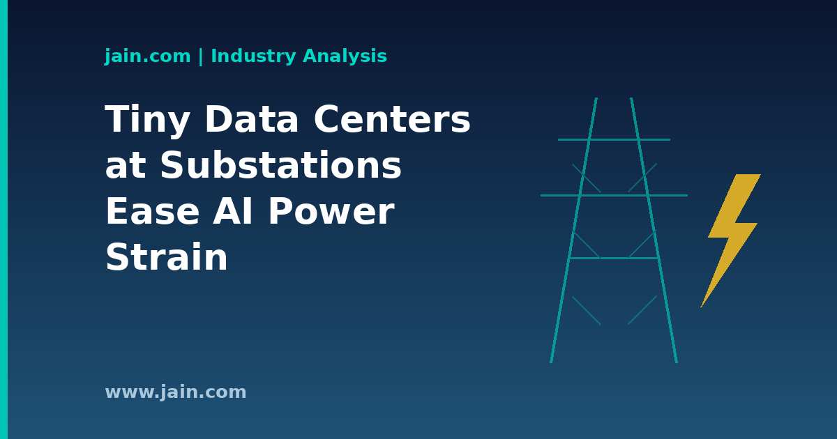 Modular micro data center unit installed beside transformers at an electric grid substation