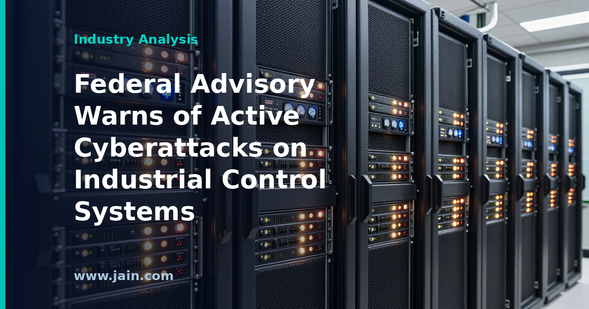 Industrial programmable logic controller panel targeted by cyberattacks on critical infrastructure