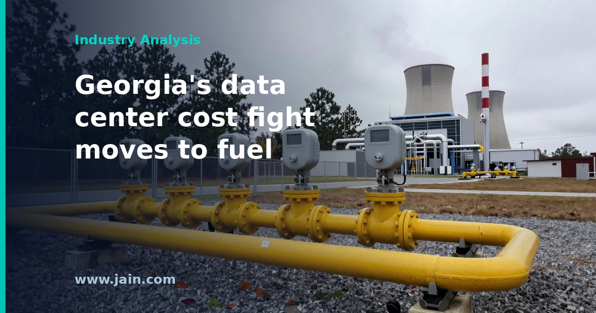 Transmission lines and a hyperscale data center as Georgia regulators investigate data center energy costs