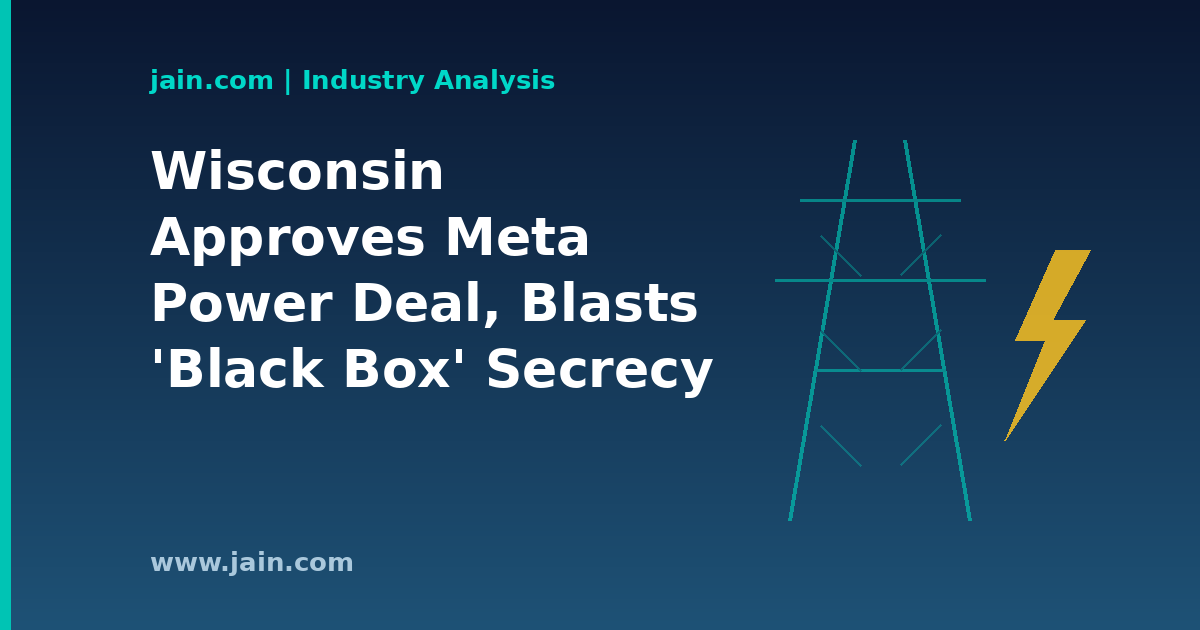 Wisconsin utility regulators approve Alliant-Meta data center power deal amid transparency concerns