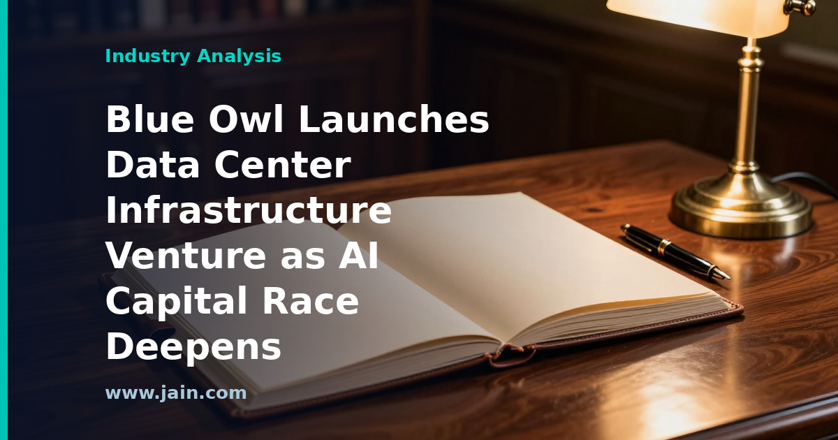 Blue Owl Capital data center infrastructure venture: hyperscale server halls backed by institutional capital