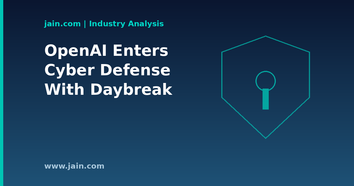 OpenAI Daybreak AI cyber defense shield analyzing threat data streams