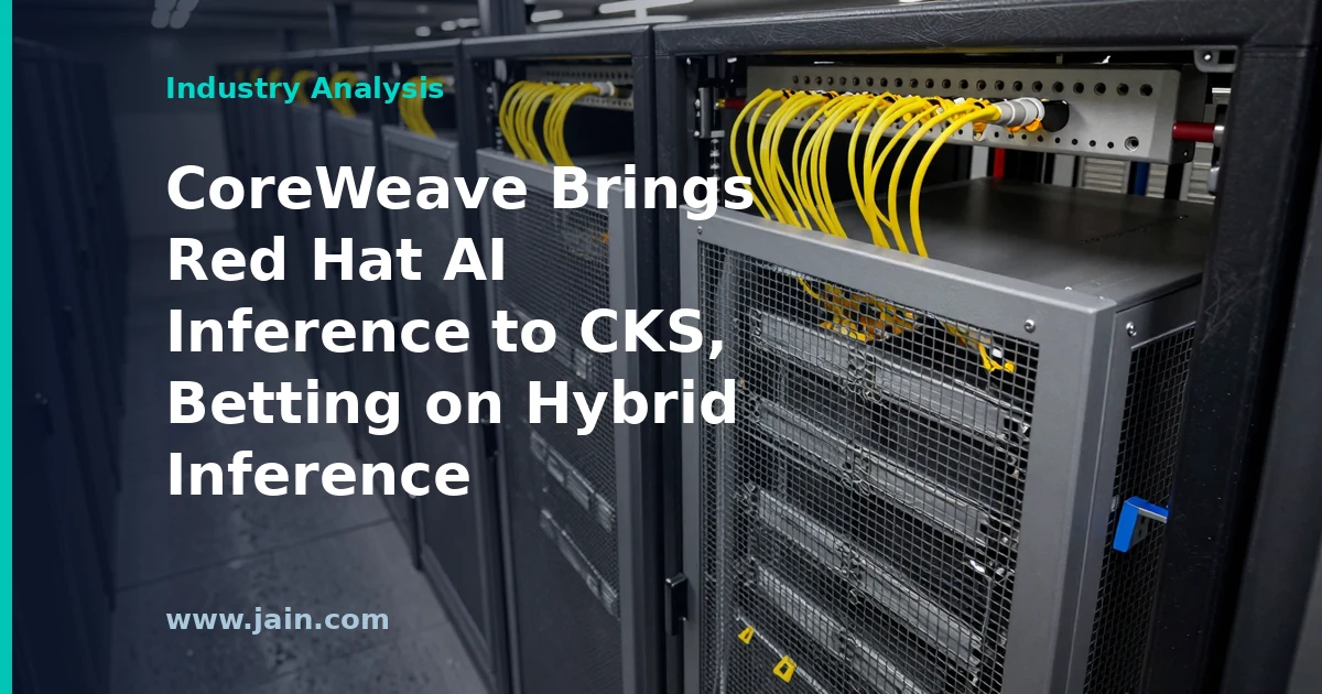 CoreWeave and Red Hat AI inference servers linking cloud and on-premises data centers