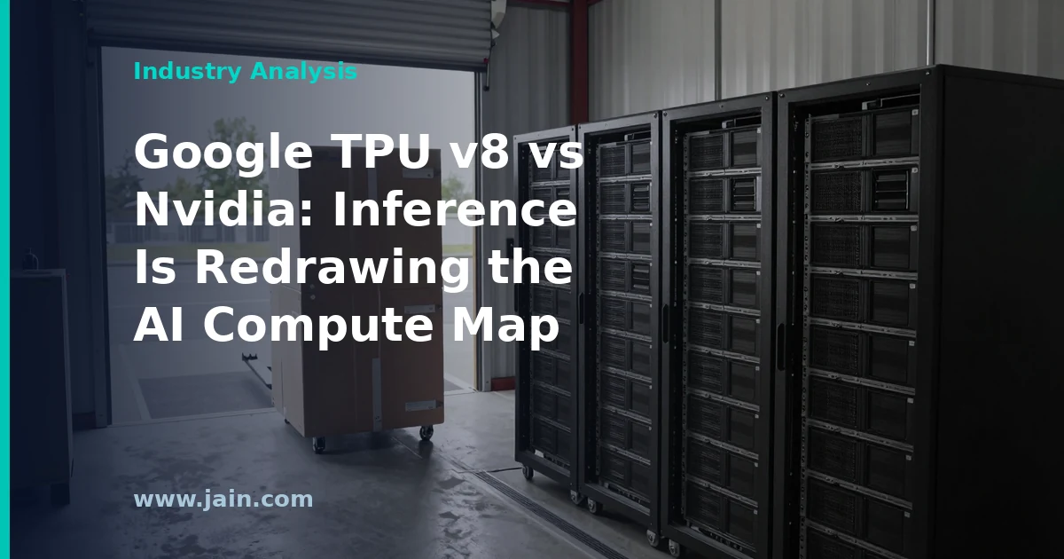 Google TPU v8 and Nvidia chips facing off over an AI data center inference market
