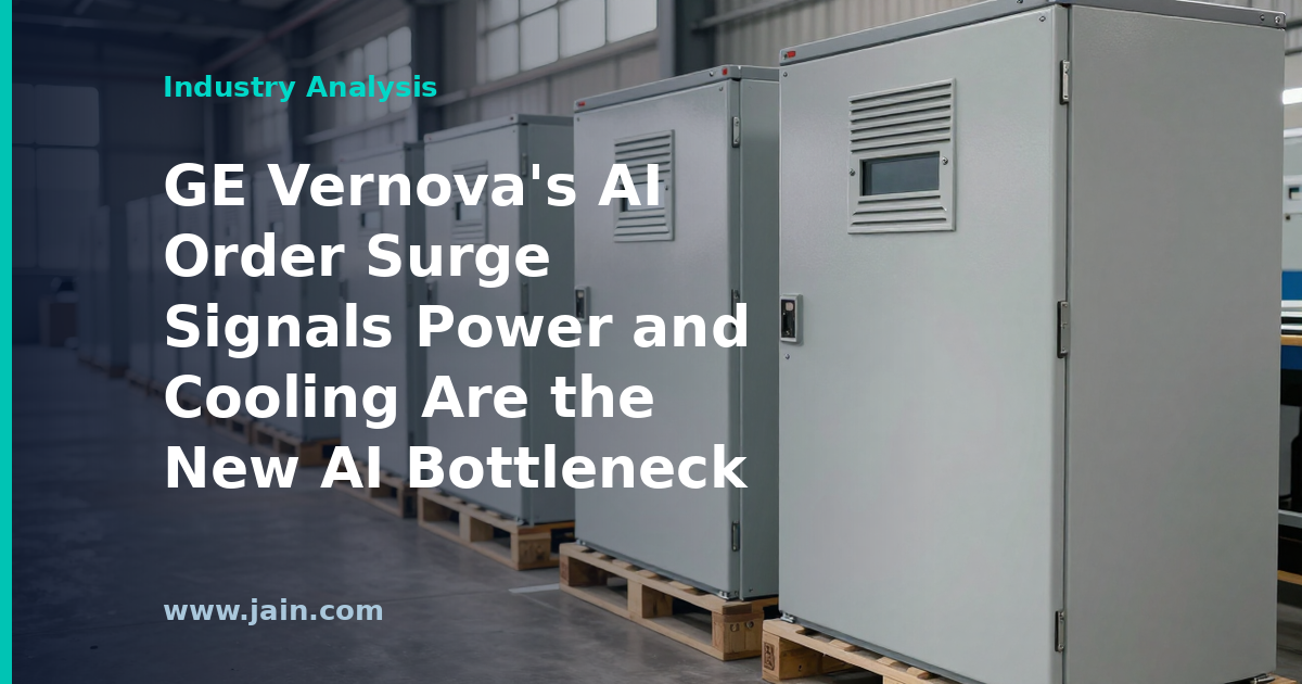 Power transformers and cooling units outside an AI data center, the equipment bottleneck of the AI buildout