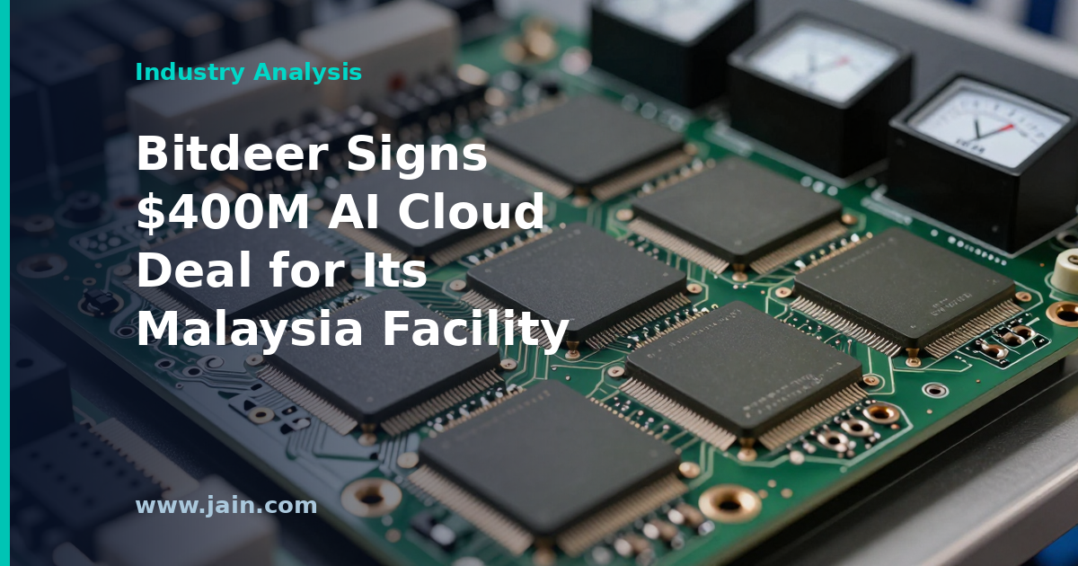 Bitdeer $400M AI cloud deal: GPU servers replacing bitcoin mining rigs in a Malaysia data center