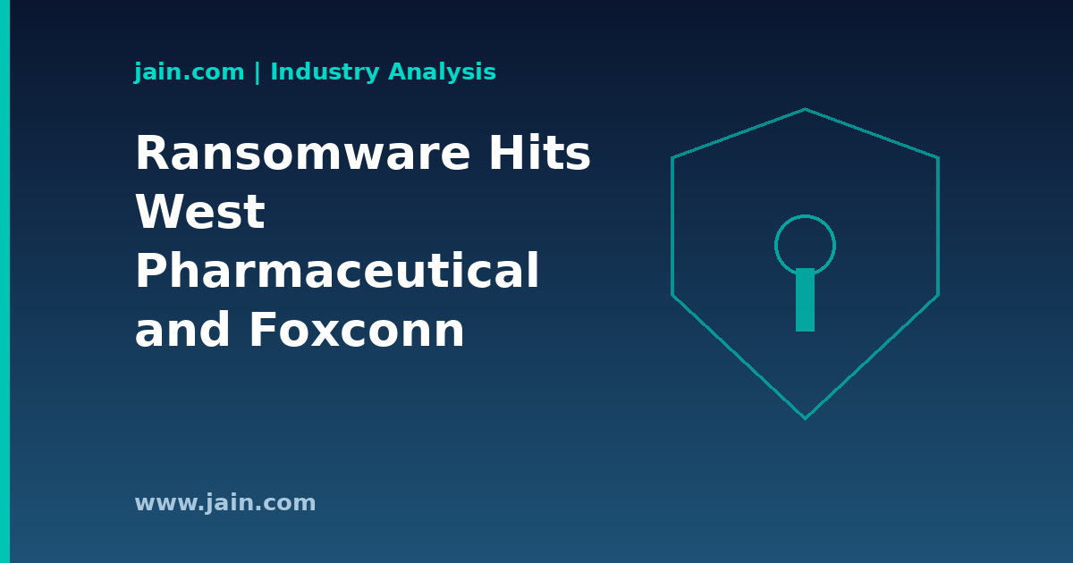 Ransomware attack halting a manufacturing production line, illustrating OT cybersecurity risk