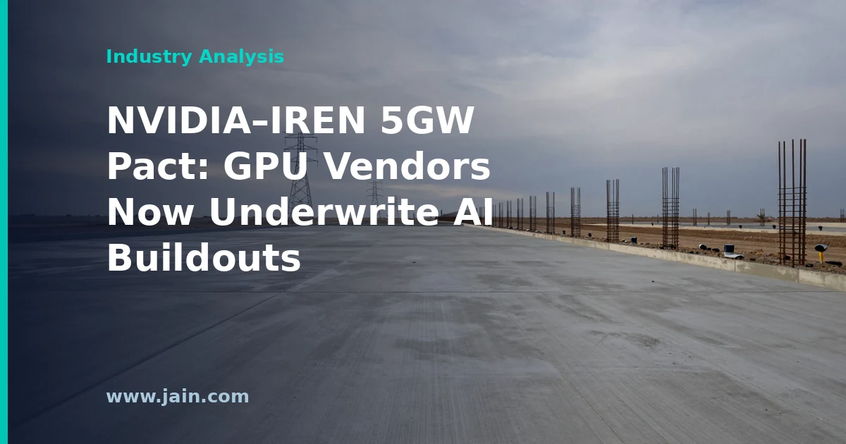 NVIDIA and IREN partnership for 5 gigawatts of AI infrastructure data centers