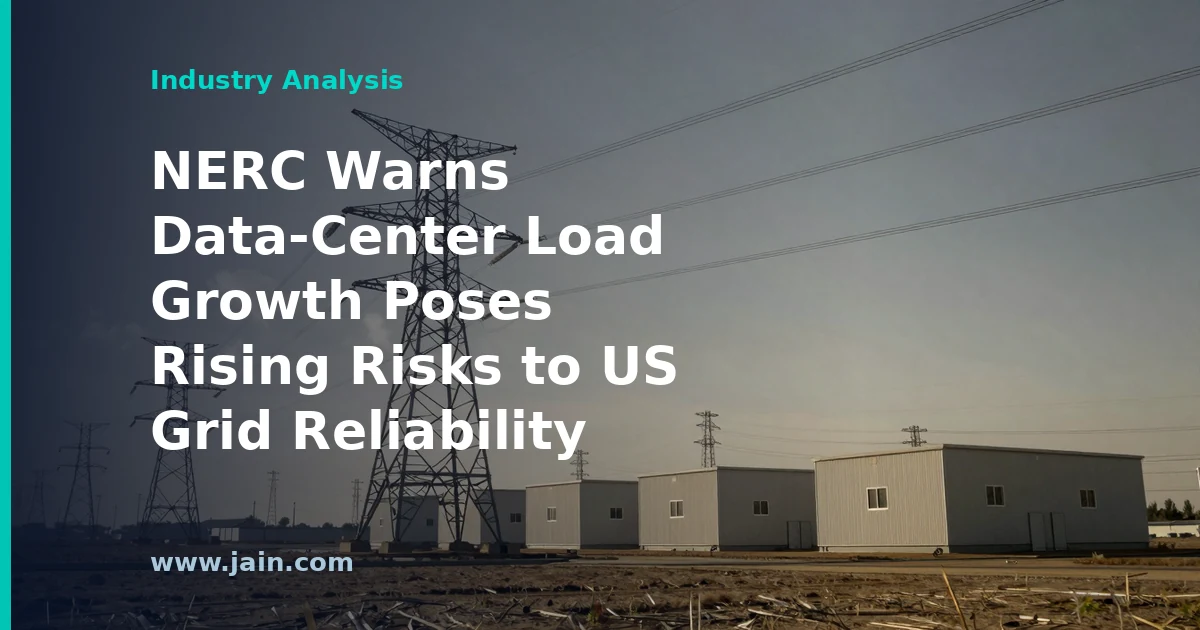 US power grid transmission lines under strain from data-center load growth, per NERC warning