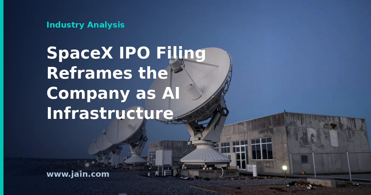 Satellite constellation above Earth representing SpaceX AI infrastructure IPO and orbital compute