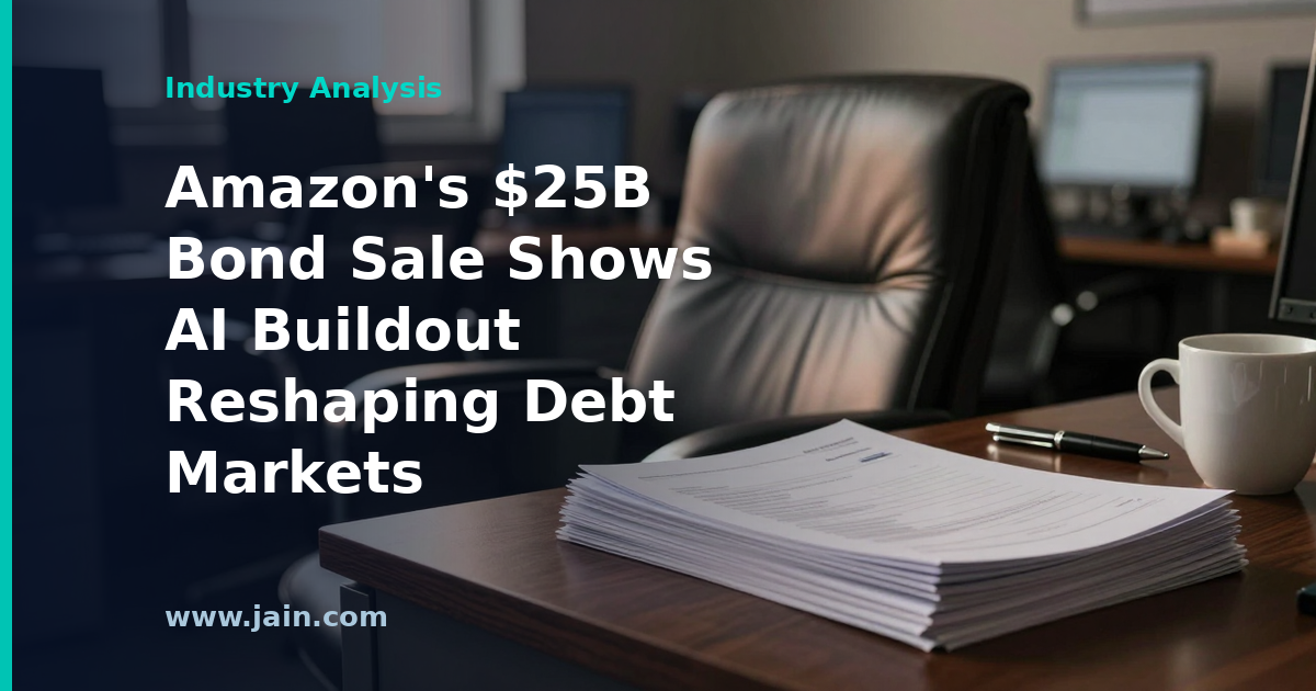 Amazon $25 billion bond sale funding AI infrastructure and data center buildout