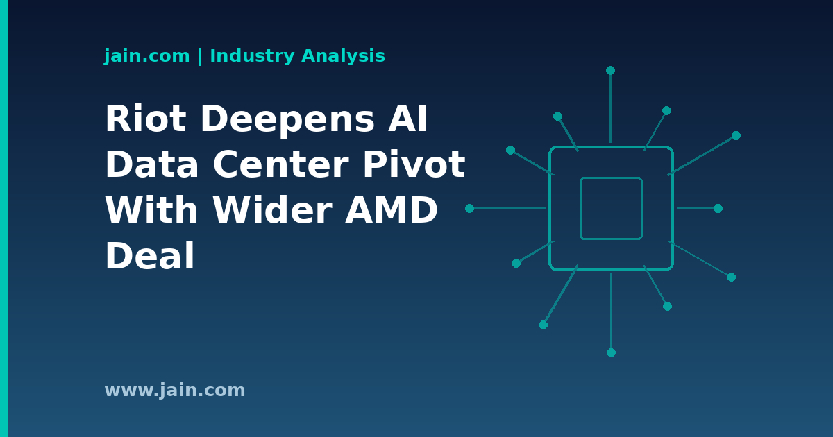 Riot Platforms AI data center pivot: GPU server racks replacing bitcoin mining hardware