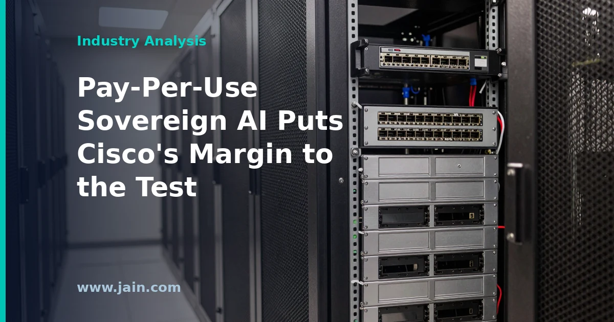 Cisco and Bell Canada sovereign AI infrastructure partnership: networking racks inside a Canadian data center