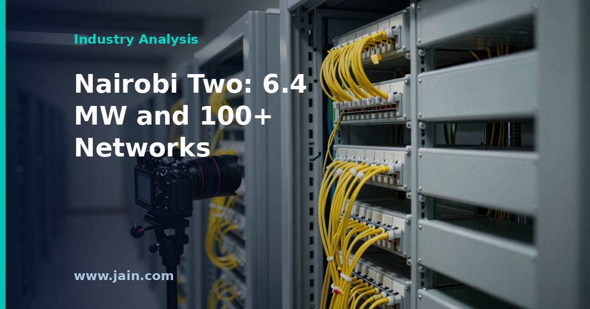 Digital Realty Nairobi Two data center anchoring East Africa interconnection with 100-plus networks