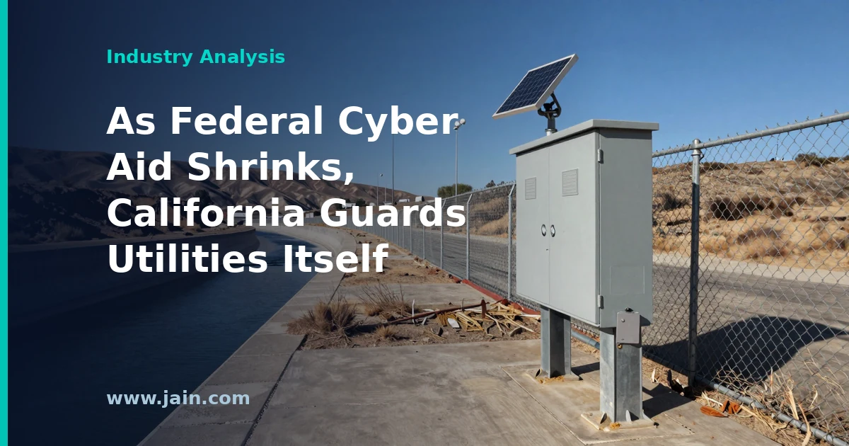 California state capitol with water and power infrastructure illustrating Newsom's AI cyber defense program for critical infrastructure