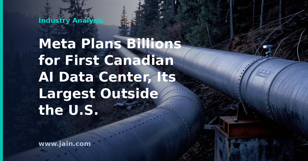 Meta AI data center concept in Canada, the company's largest facility outside the U.S.
