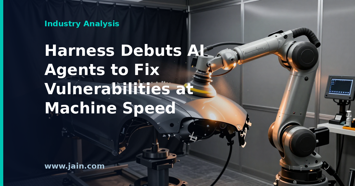 AI security agents patching vulnerabilities at machine speed in a software delivery pipeline