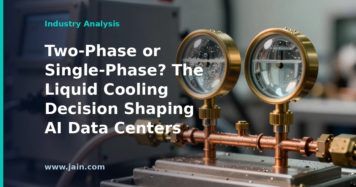 Direct-to-chip liquid cooling cold plate on an AI accelerator with coolant lines in a data center rack