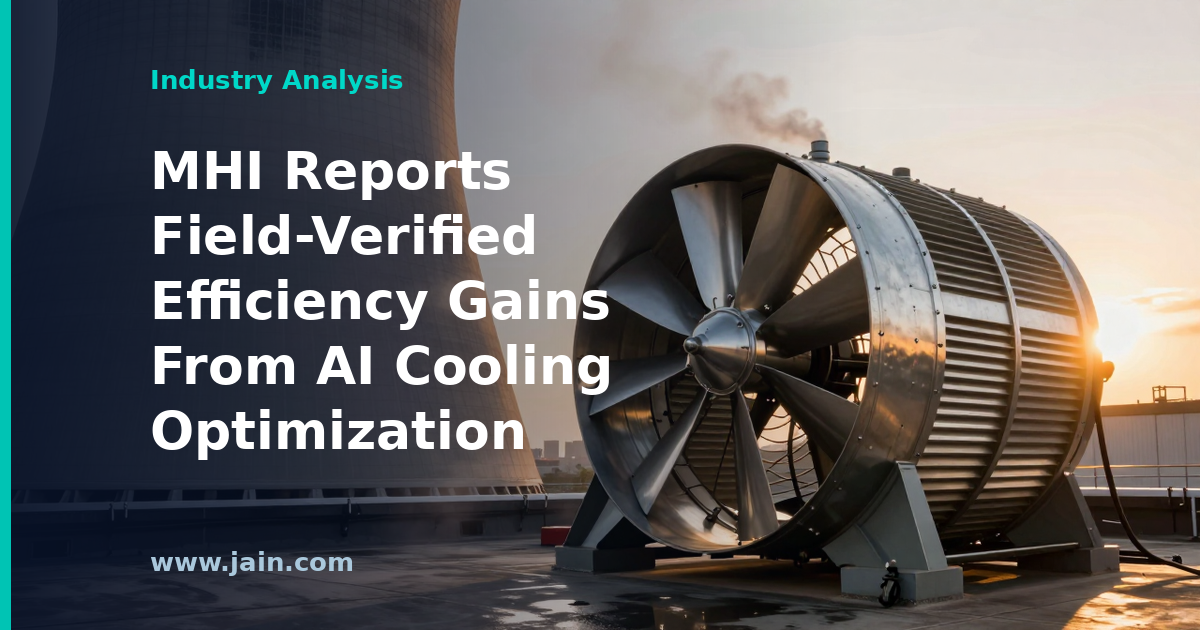 AI-driven cooling optimization controlling chillers and airflow in an operational data center