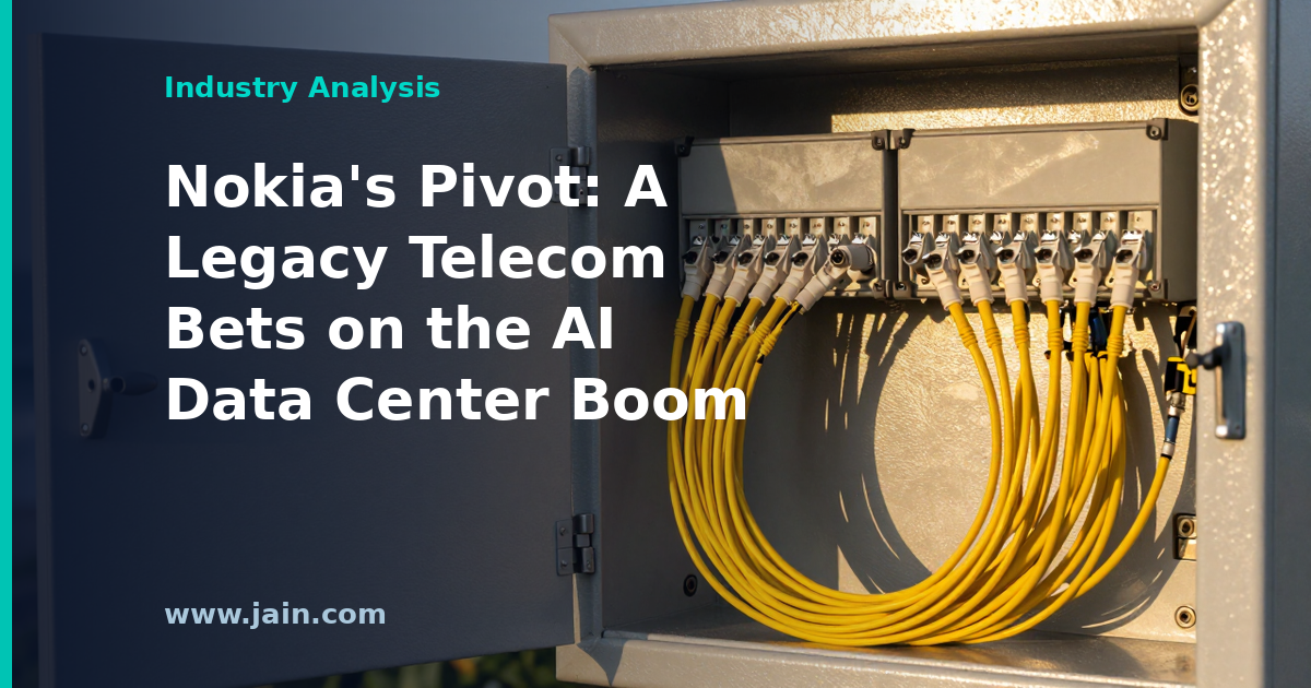 Nokia networking and optical equipment supplying an AI data center buildout