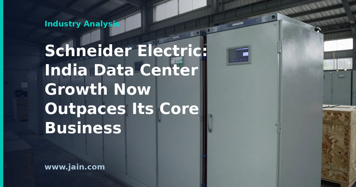 Electrical switchgear and power infrastructure inside an AI data center in India