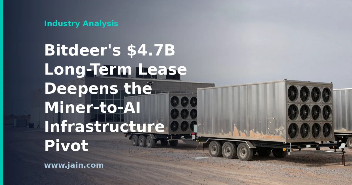 Bitdeer $4.7B AI infrastructure data center lease: server halls and power lines
