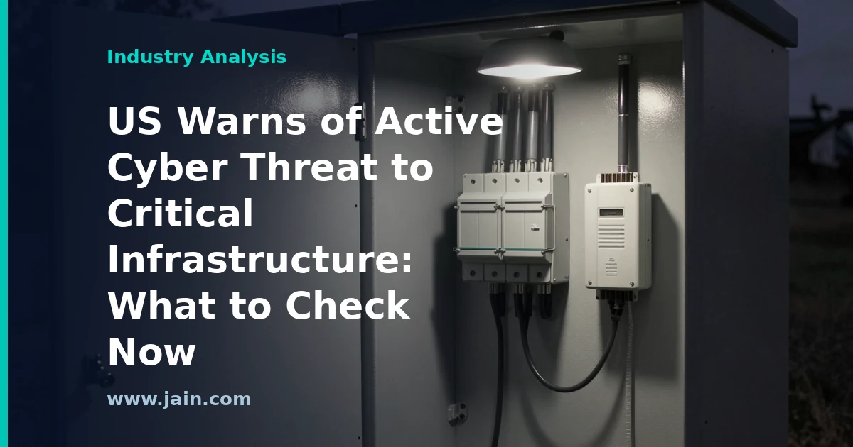 Power grid and data center systems under a US active cyber threat warning to critical infrastructure