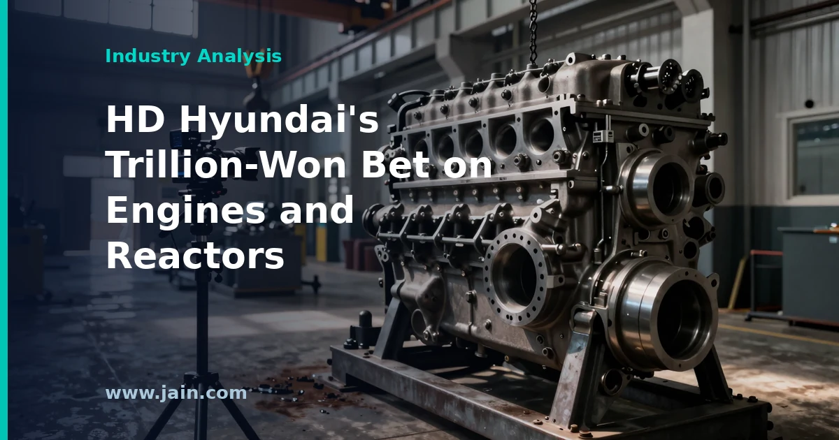HD Hyundai HiMSEN gas engine for land-based data center power generation in Ulsan